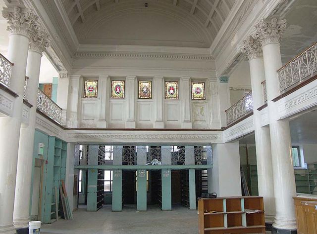 Current view, main floor atrium